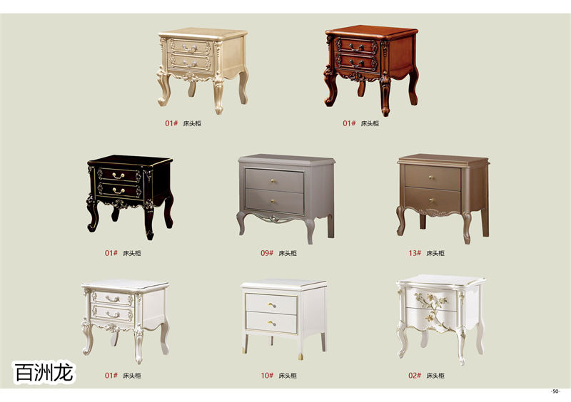 百洲龍歐美輕奢實木套房家具46