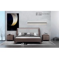 艾美儷家可可西里現代極簡黑金檀木家具：大床KK1120#