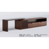 艾美儷家可可西里現代極簡黑金檀木家具：電視柜+搭臺KK3602A#