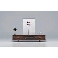 艾美儷家可可西里現代極簡黑金檀木家具：電視柜KK3610#