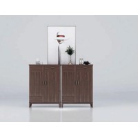 艾美儷家可可西里現代極簡黑金檀木家具：鞋柜KK5801#