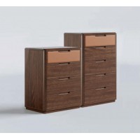 艾美儷家可可西里現(xiàn)代極簡(jiǎn)黑金檀木家具：四斗柜KK3002#