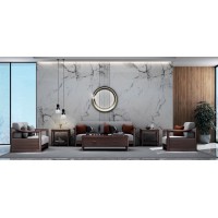 艾美儷家可可西里現(xiàn)代極簡(jiǎn)黑金檀木家具：沙發(fā)KK3115#、長茶幾KK3309#、方茶幾KK3313#