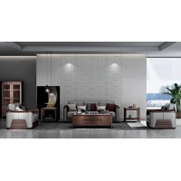 艾美儷家可可西里現(xiàn)代極簡(jiǎn)黑金檀木家具：沙發(fā)KK3113#、長茶幾KK3310#、方茶幾KK3313#