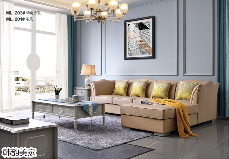 韓韻美家·莫蘭迪灰系列美式輕奢家具3