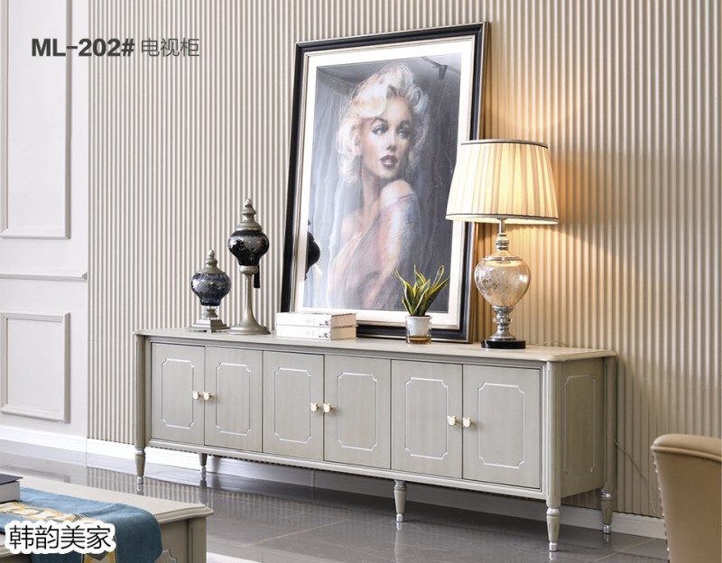 韓韻美家·莫蘭迪灰系列美式輕奢家具6