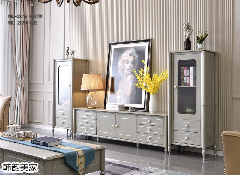 韓韻美家·莫蘭迪灰系列美式輕奢家具7