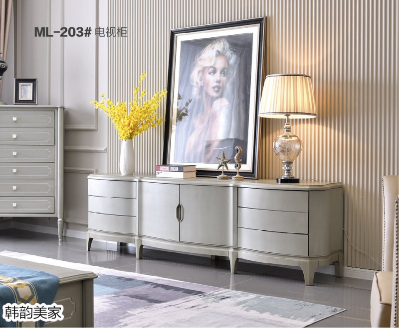 韓韻美家·莫蘭迪灰系列美式輕奢家具8