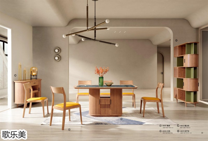 歌樂美現(xiàn)代極簡(jiǎn)白蠟?zāi)炯揖?4