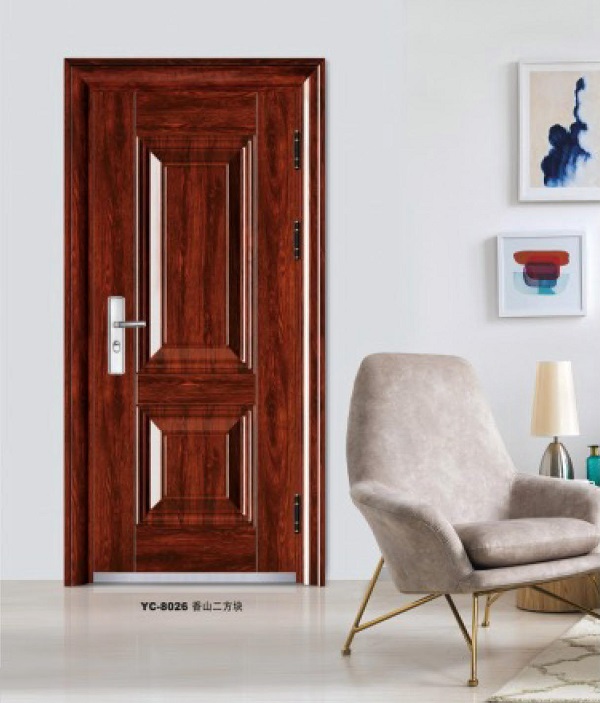 江西贛州藝昌科技鋼質入戶防火門YC-8026香山二方塊