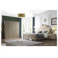 啟明歐美輕奢家具,南康歐式輕奢實木家具,江西香檳色歐式輕奢套房廠家,啟明鑫家具