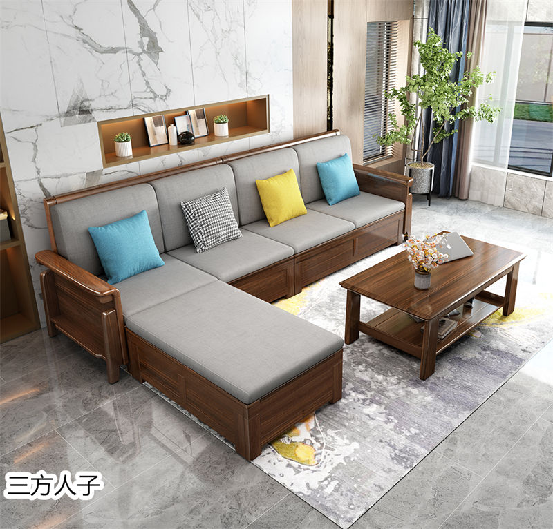 三方人子現代極簡風格烏金木家具6