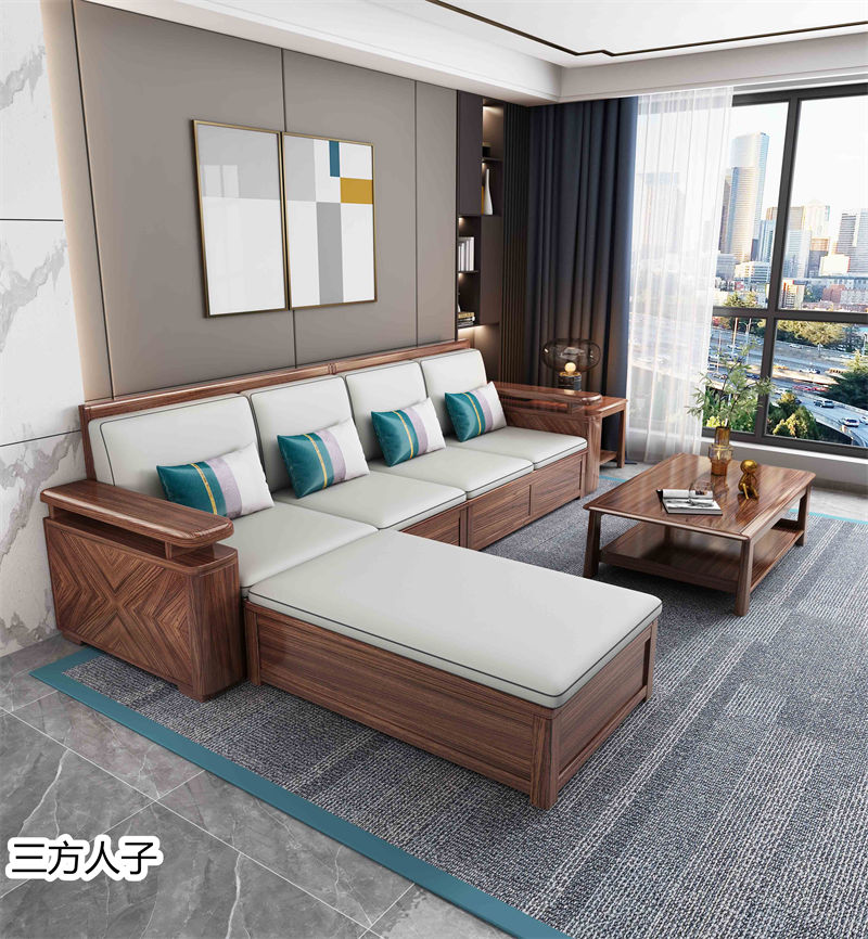 三方人子現代極簡風格烏金木家具17