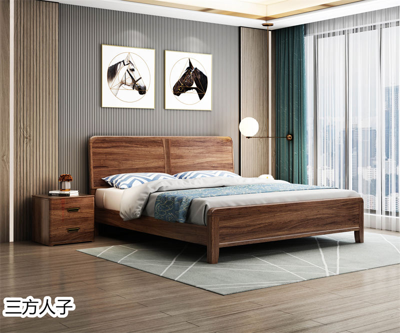 三方人子現代極簡風格烏金木家具53