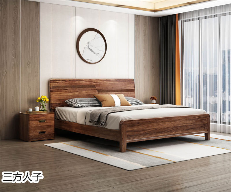 三方人子現代極簡風格烏金木家具56