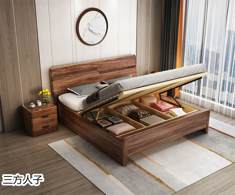 三方人子現代極簡風格烏金木家具57