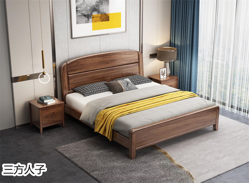 三方人子現代極簡風格烏金木家具65