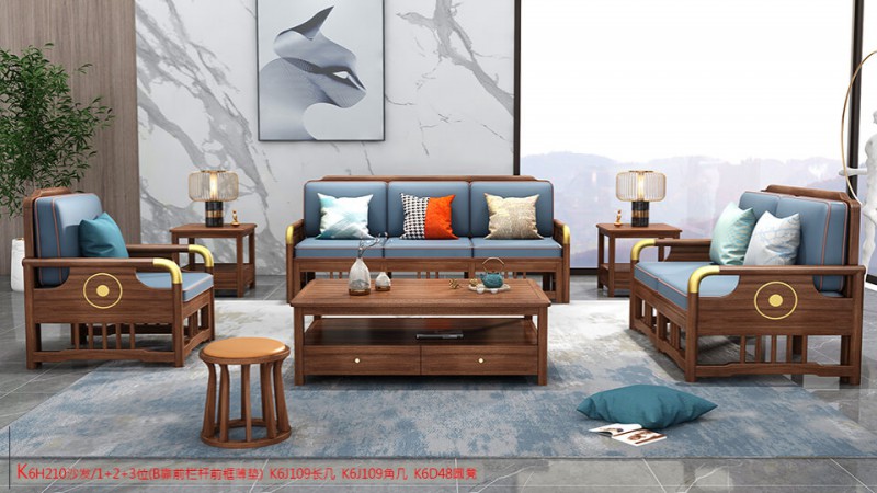 K6H210沙發 1+2+3位（B靠前欄桿前框薄墊）