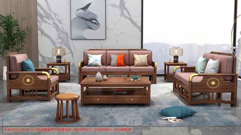 K6H210沙發 1+2+3位（B靠前欄桿前框薄墊）2