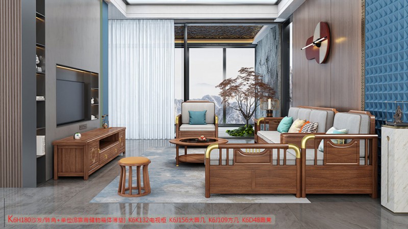 K6H180沙發(fā) 轉(zhuǎn)角+單位（B靠背儲(chǔ)物箱體薄墊）