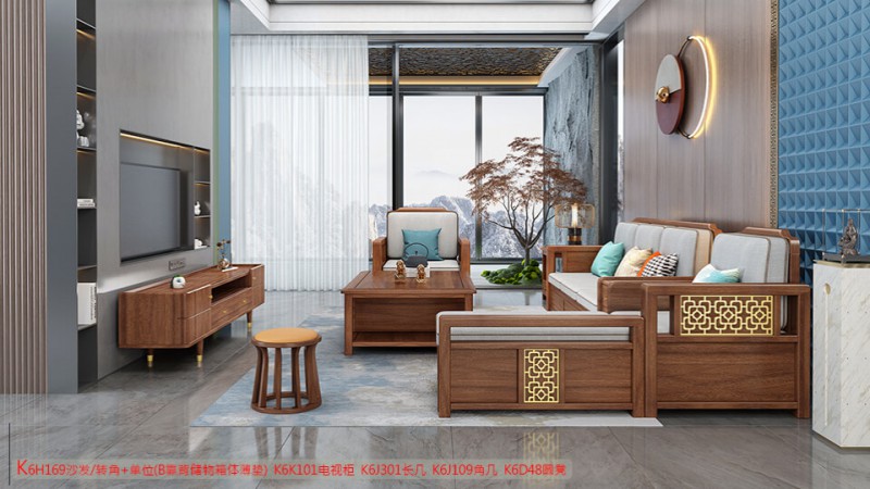 K6H169沙發(fā) 轉(zhuǎn)角+單位（B靠背儲物箱體薄墊）