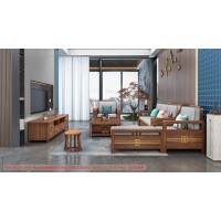 康優(yōu)寶輕奢新中式胡桃木家具：K6H166沙發(fā) 轉(zhuǎn)角+單位（B靠背儲(chǔ)物箱體薄墊）