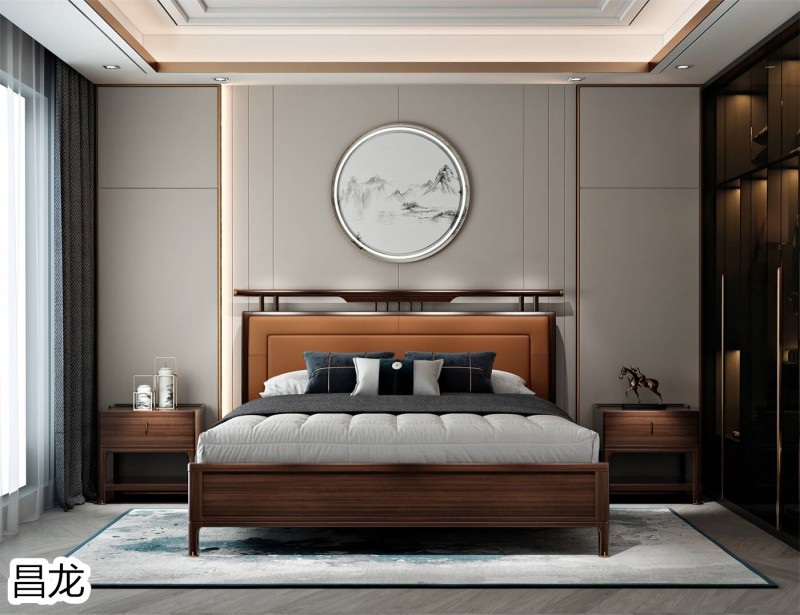 昌龍新中式烏金木家具1