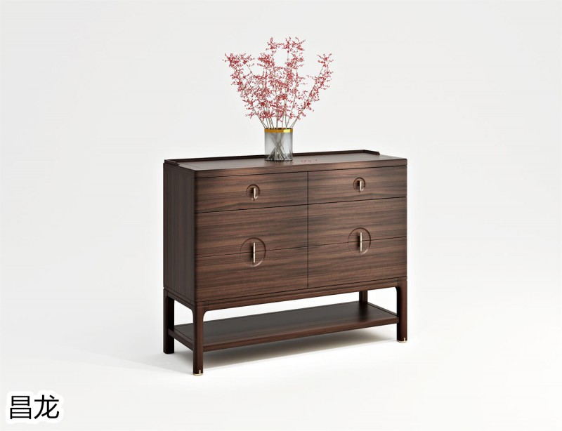 昌龍新中式烏金木家具16