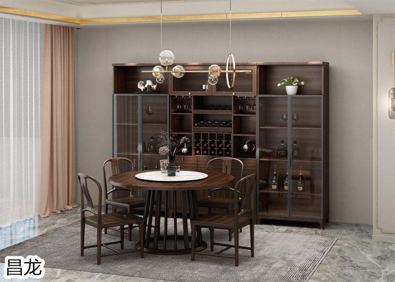 昌龍新中式烏金木家具18