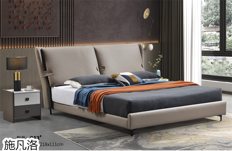 施凡洛輕奢極簡風格軟體床1