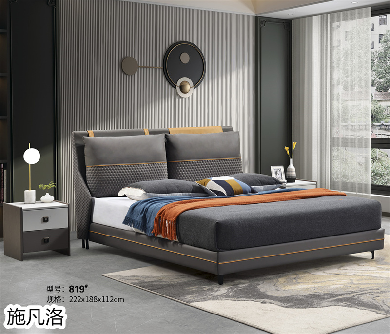 施凡洛輕奢極簡風格軟體床7