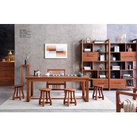 安德穩南美胡桃木木蠟油原木家具：茶臺A003#