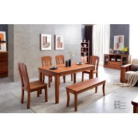 安德穩(wěn)南美胡桃木木蠟油原木家具：方桌385#