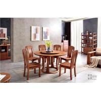 安德穩(wěn)南美胡桃木木蠟油原木家具：圓桌305#