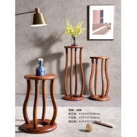 安德穩南美胡桃木木蠟油原木家具：花架A6#