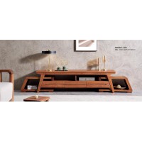 安德穩南美胡桃木木蠟油原木家具：伸縮電視柜206#