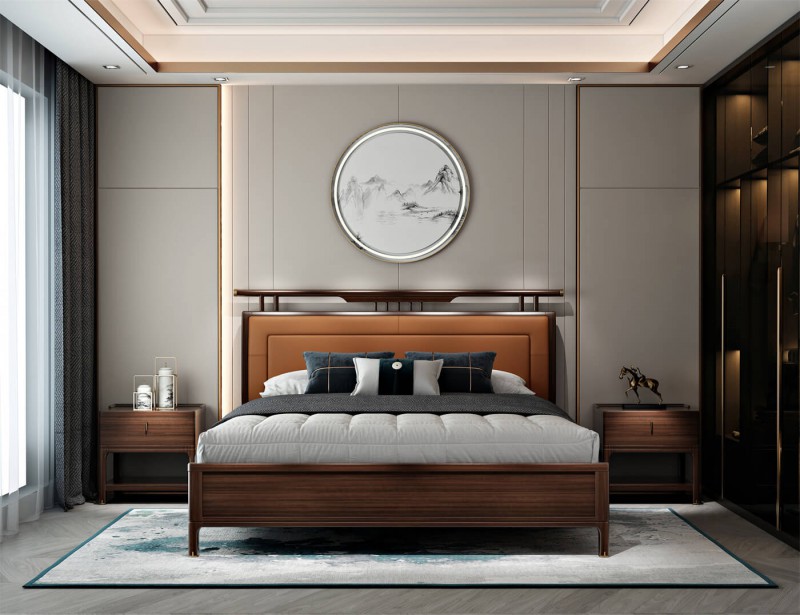 新中式風(fēng)格烏金木家具 (1)