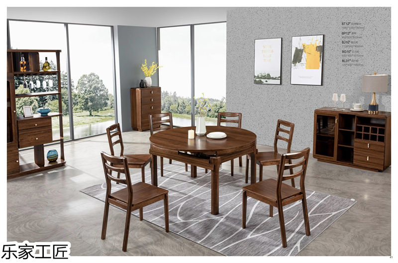 樂(lè)家工匠巴新黑胡桃家具20