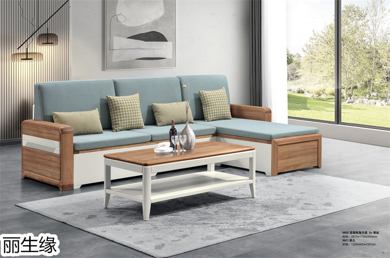 麗生緣&middot;現代簡約紅胡桃木蠟油家具3