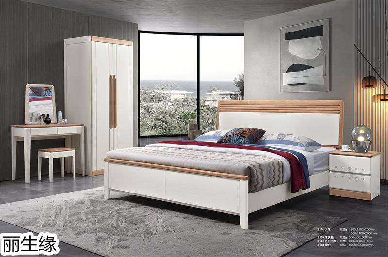 麗生緣&middot;現代簡約紅胡桃木蠟油家具8