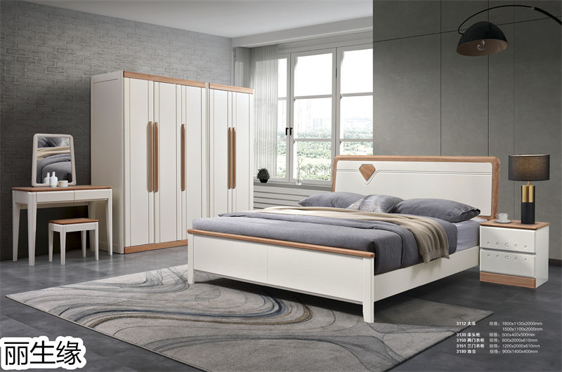 麗生緣&middot;現代簡約紅胡桃木蠟油家具11