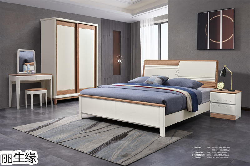 麗生緣&middot;現代簡約紅胡桃木蠟油家具13