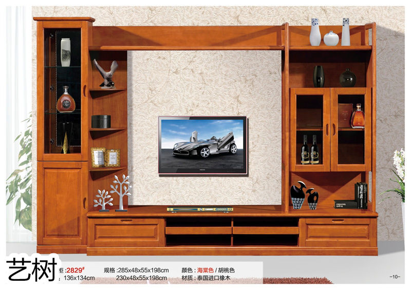 藝樹家具實木間廳柜、酒柜、鞋柜、電視柜、書柜9