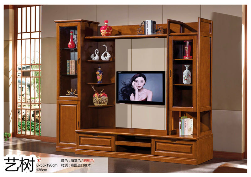 藝樹家具實木間廳柜、酒柜、鞋柜、電視柜、書柜10