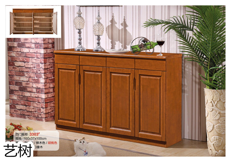 藝樹家具實木間廳柜、酒柜、鞋柜、電視柜、書柜64