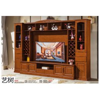 藝樹家具,南康間廳柜、酒柜、鞋柜、電視柜、書柜,江西胡桃色、海棠色伸縮組合柜廠家
