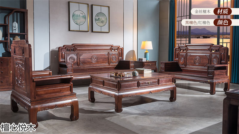 閩億通·檀心悅木 中式古典金絲檀木家具3