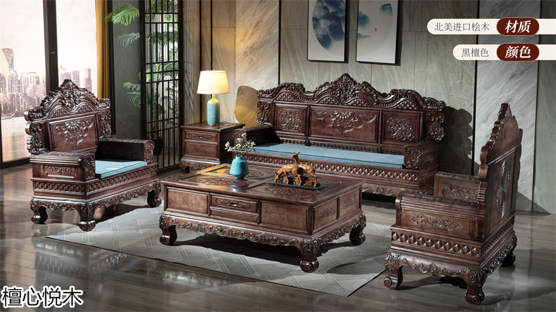 閩億通·檀心悅木 中式古典金絲檀木家具6