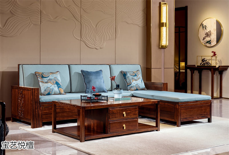 賢寶家具&middot;寶藝悅檀 新中式烏金木套房家具8