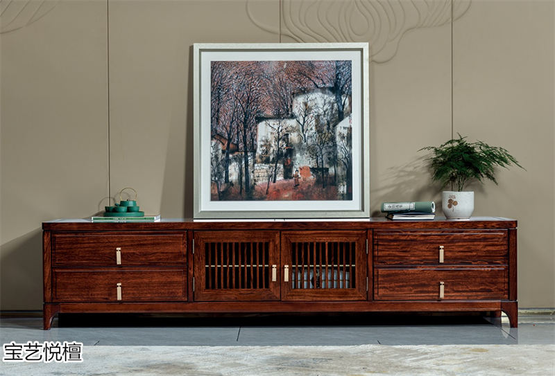 賢寶家具&middot;寶藝悅檀 新中式烏金木套房家具12